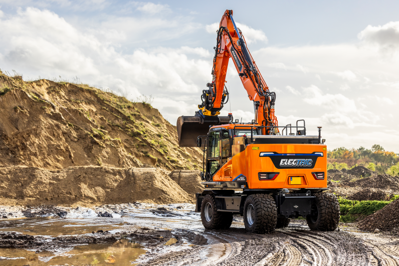 DX165W Electric, Staad grondverzetmachine, met een Powerbox 400